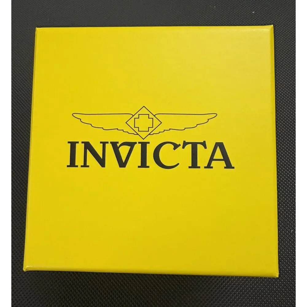 Invicta Mens Pro Diver SCUBA Chronograph 18Kt Gold Silver Dial White Strap Watch
